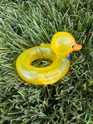 Patito flotador vintage para muñeco bebé (6 cm