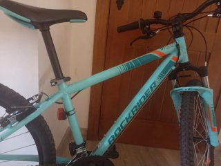 Bicicleta Rock Rider 24 verde agua