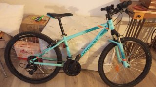 Bicicleta Rock Rider 24 verde agua