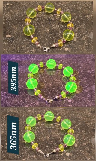 Bracciale Vintage Vetro Uranio