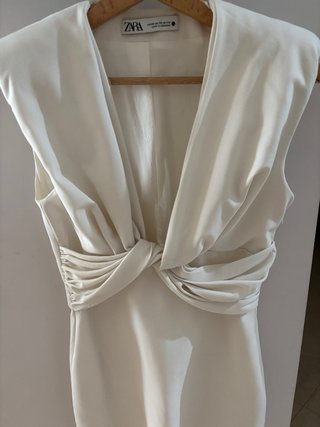Vestido corto Zara blanco