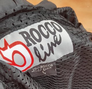 Chaqueta de moto negra Rocco Line