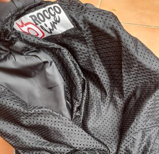 Chaqueta de moto negra Rocco Line