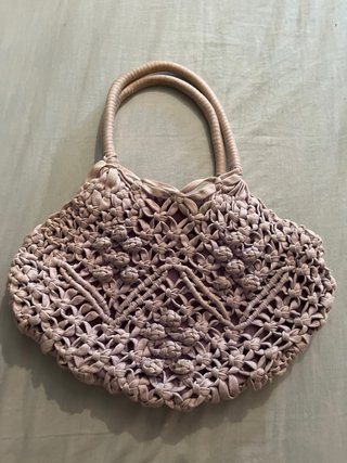 Bolso Hobbs Macramé Morado claro