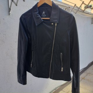 Cazadora polipiel negra mujer Atmosphere