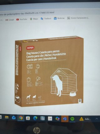 Caseta para perro mediano grande
