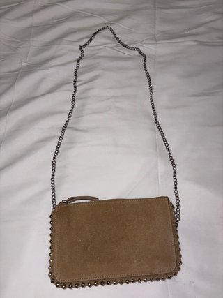 Bolso Zara ante tachuelas cadena