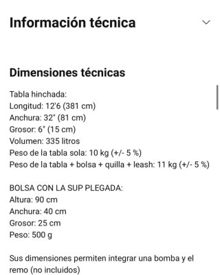 Tabla Paddle Surf Completa