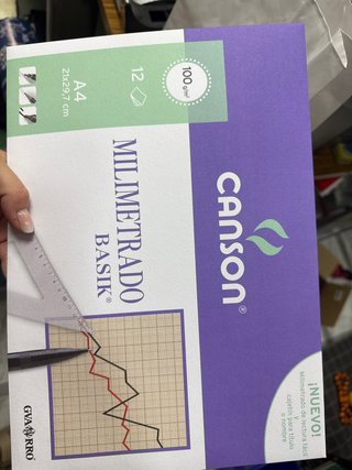 Papel Milimetrado A4 Canson Basik 100g 26 packs