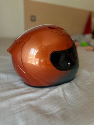 Casco HJC  fg-17 naranja y verde