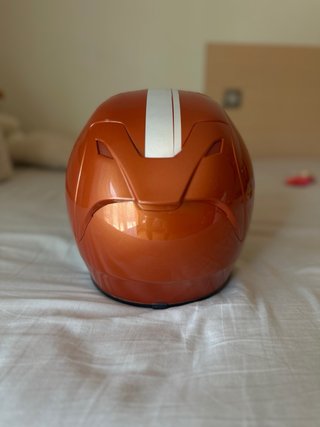 Casco HJC  fg-17 naranja y verde