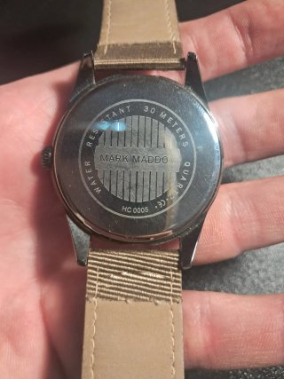 Reloj Mark Maddox Militar Beige/Negro