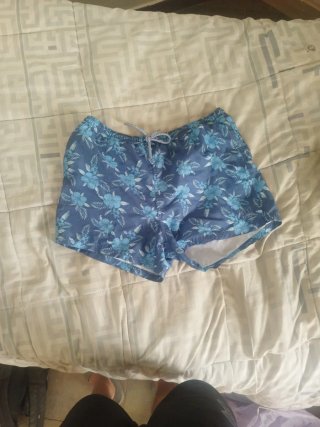 Bañador hombre estampado floral azul