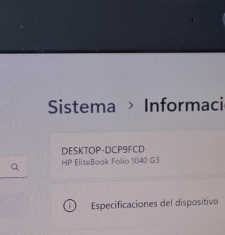 Portátil hp i7