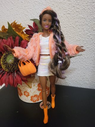 Muñeca Barbie articulada con conjunto y accesorios