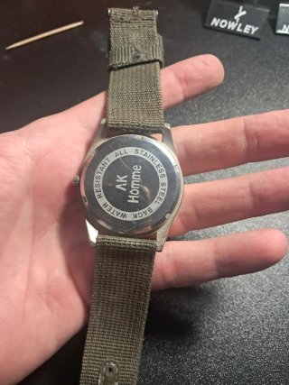 Reloj Militar ak Beige y Marrón