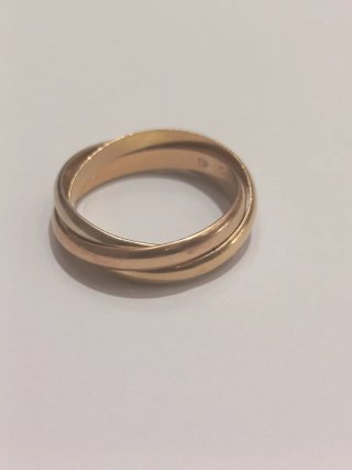 Sortija Cartier 3 aros oro