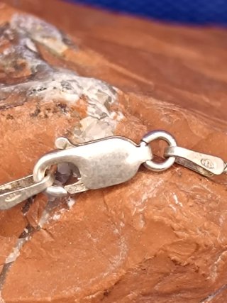 Collar Plata de Ley 925 con Piedra Azul