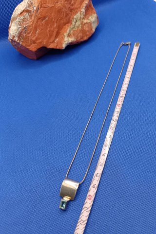 Collar Plata de Ley 925 con Piedra Azul