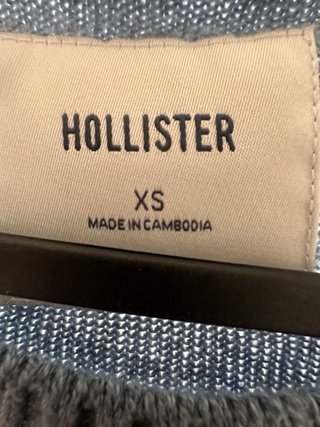 Jersey Hollister Azul Claro Talla XS.