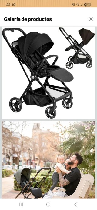 Silla de paseo Niu Eolia reversible