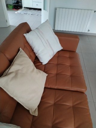 Sofá de 2 plazas de piel