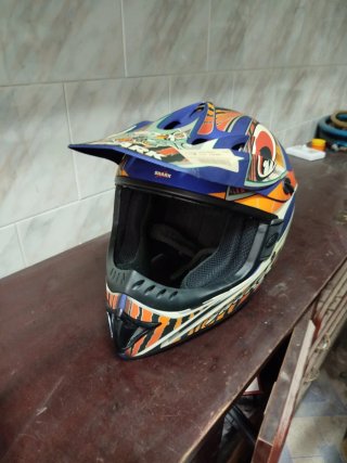 Casco Moto Cross Shark MX200 Tiburón SIN USO.NUEVO