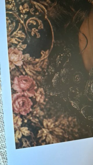 Lámina Decoración Cartón A3 Negra y Dorada