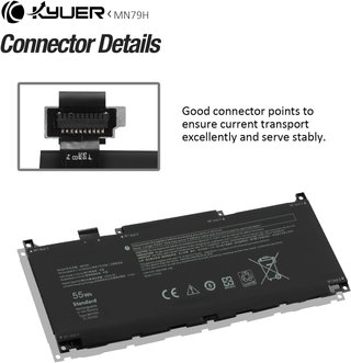 55Wh MN79H Laptop Batería DELL XPS 13 9320 9340
