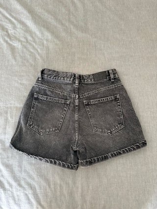 Calções de ganga pretos Pull&Bear T.34