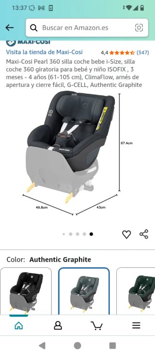 Maxi-Cosi Pearl 360 Silla Coche i-Size