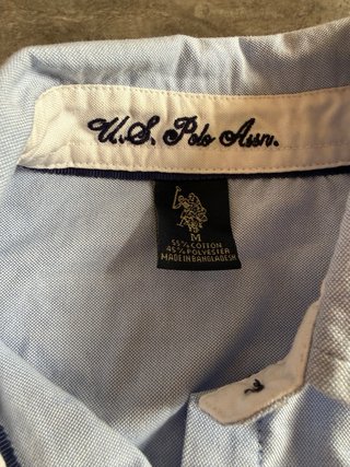 Camisa US Polo Assn Azul Talla M