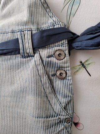 Peto Denim corto Pimkie rayas T.42