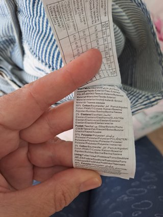 Peto Denim corto Pimkie rayas T.42