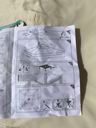 Techo Repuesto Cenador Outsunny 3x3m Beige