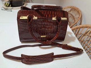 Bolso Lino Corelli Marrón y Dorado