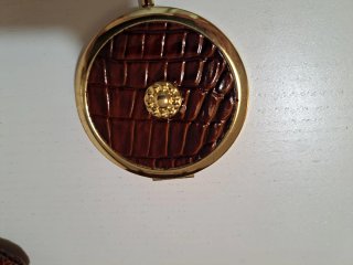 Bolso Lino Corelli Marrón y Dorado