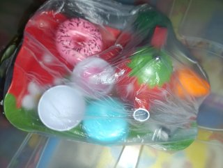 Set Cocinita Juguete Frutas y Donut