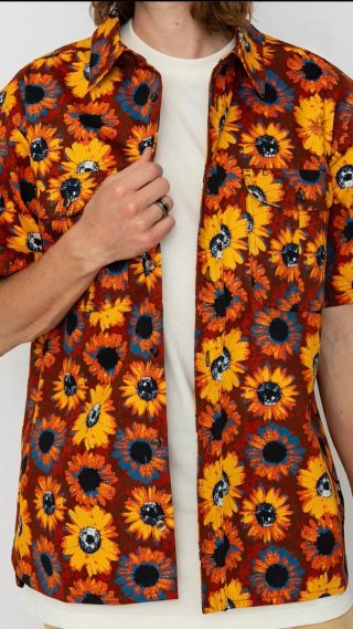 Camisa Nike floral manga corta