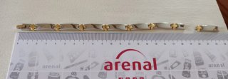 Pulsera Unisex Acero Inoxidable Dorado/Plateado