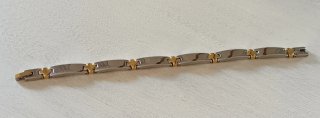 Pulsera Unisex Acero Inoxidable Dorado/Plateado