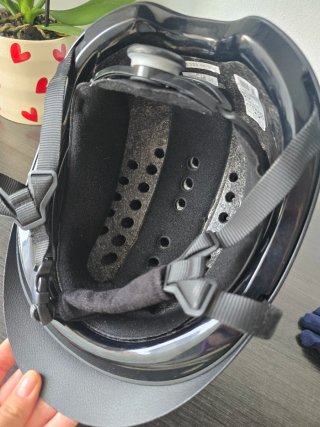Lot de guantes, casco y botas de equitacion