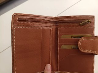 Monedero Pielnoble Caramelo