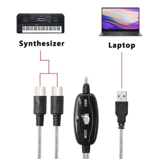 Cable MIDI a USB para Teclado