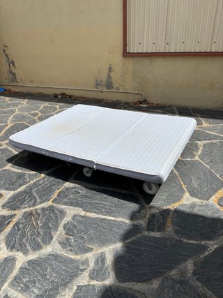 Sofá Cama 200x154cm con Colchón y Sabana cubresofa
