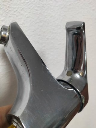 Grifo de Lavabo/Bidé Metal Plateado