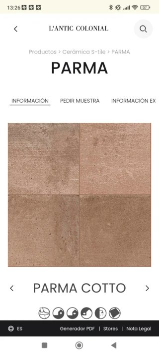 Baldosas Porcelanosa Parma Cotto