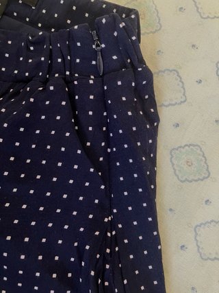 Gonna blu a pois bianchi