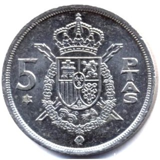 5 Pesetas Juan Carlos 1975 *78