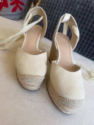 Alpargatas Mango Beige Mujer